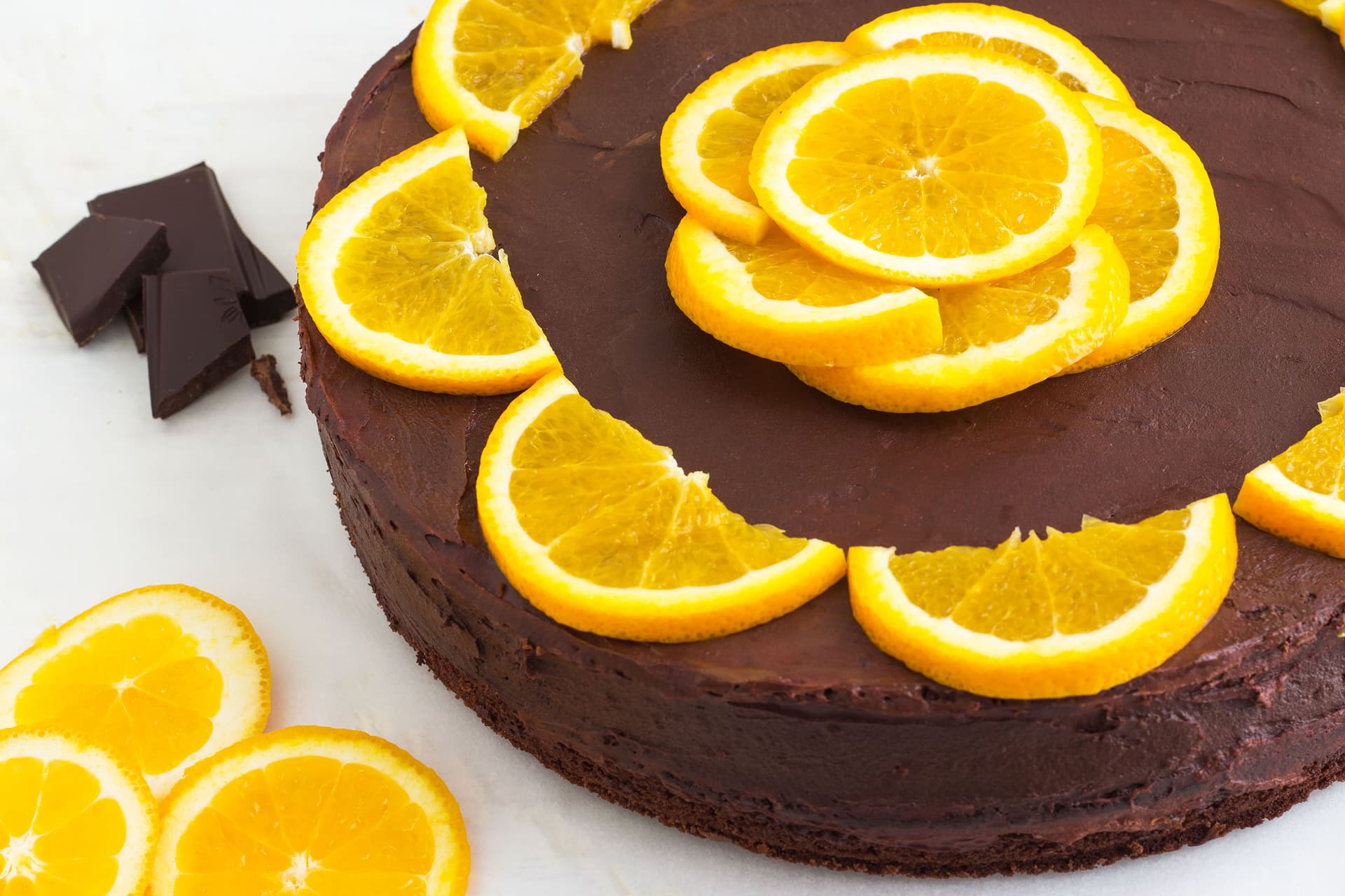 Dark Chocolate Orange Cake with Chia Seeds