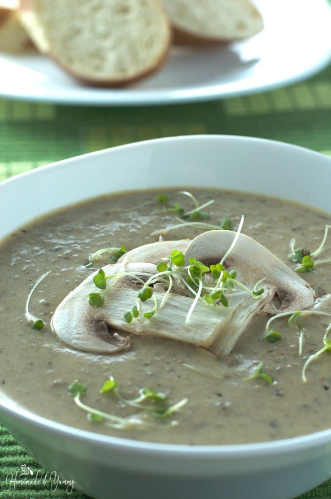 Creamy Mixed Mushroom Soup  