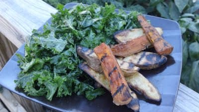 Grilled Sweet Potato Beer Fries