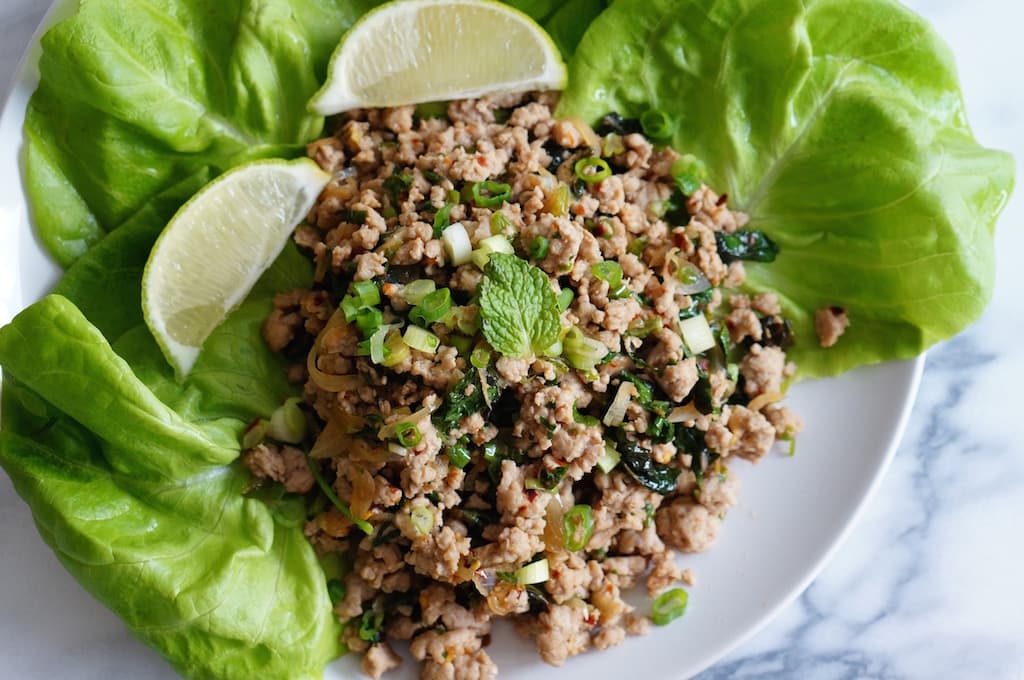 Spicy Thai Pork Mint Salad