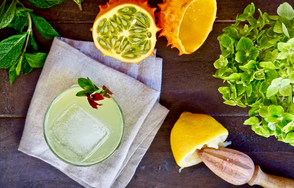 Horned Melon Tom Collins 