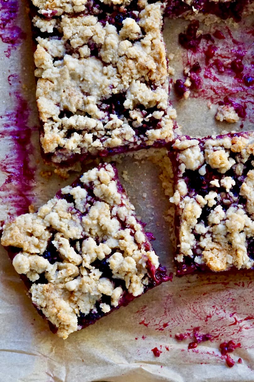 Gluten-Free Blackberry Oat Bars