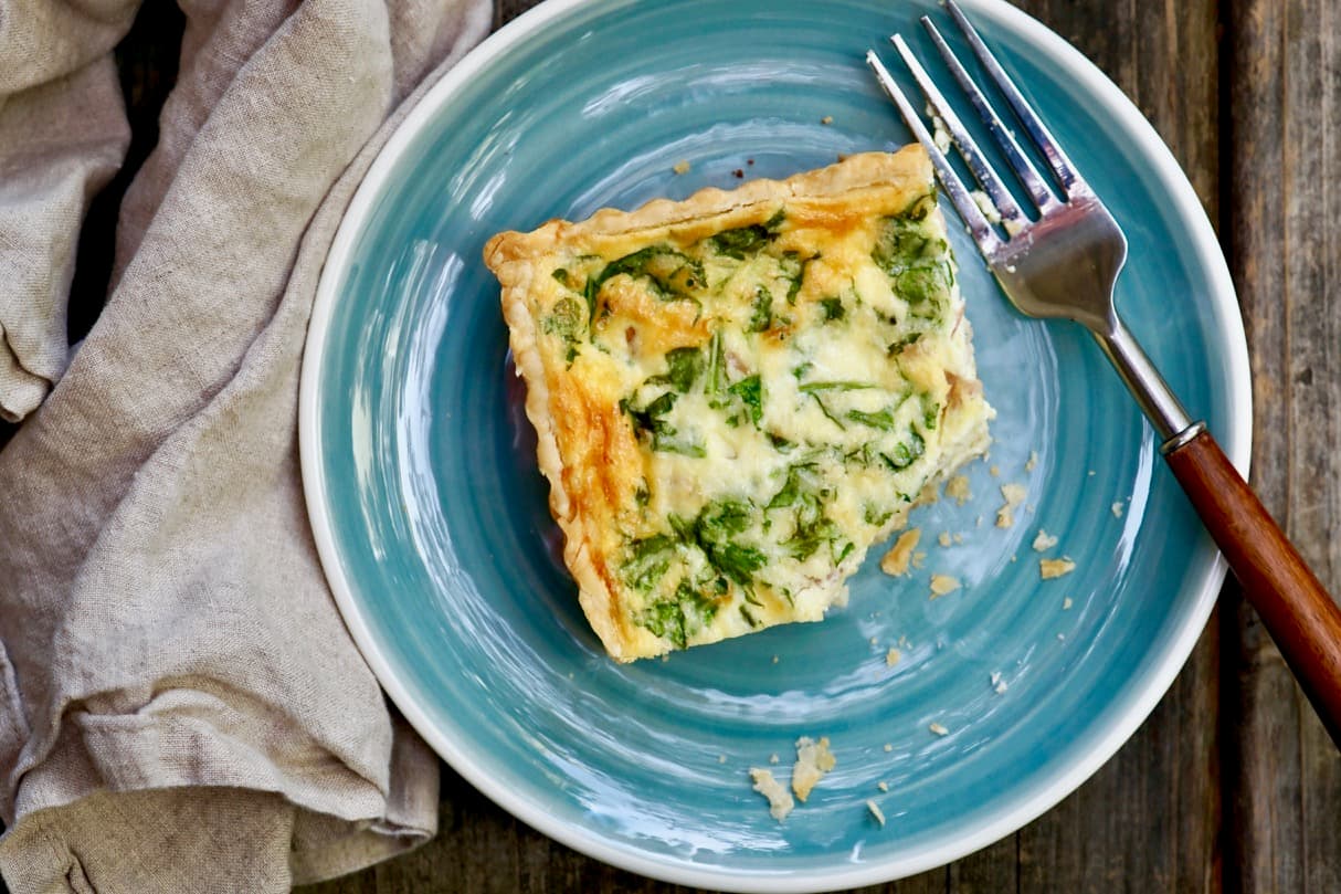 Gruyere, Ham And Arugula Quiche