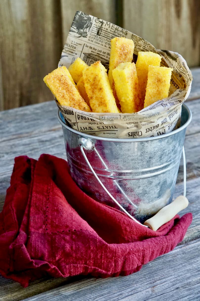 Baked Truffle Polenta Fries 
