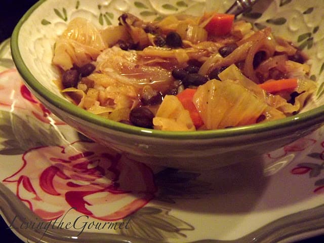 Cabbage and Black Bean Soup!!!