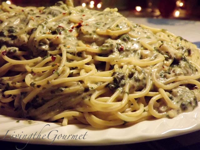 Creamy Spinach and Spaghetti!!!
