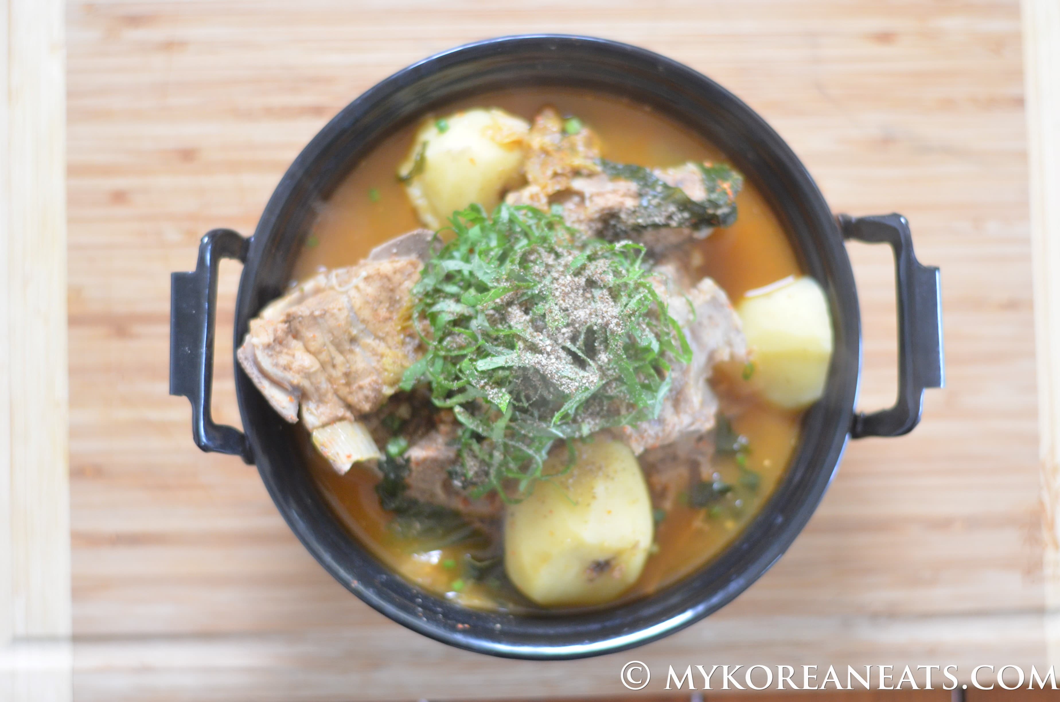Spicy Pork Bone Stew (Gamja Tang)