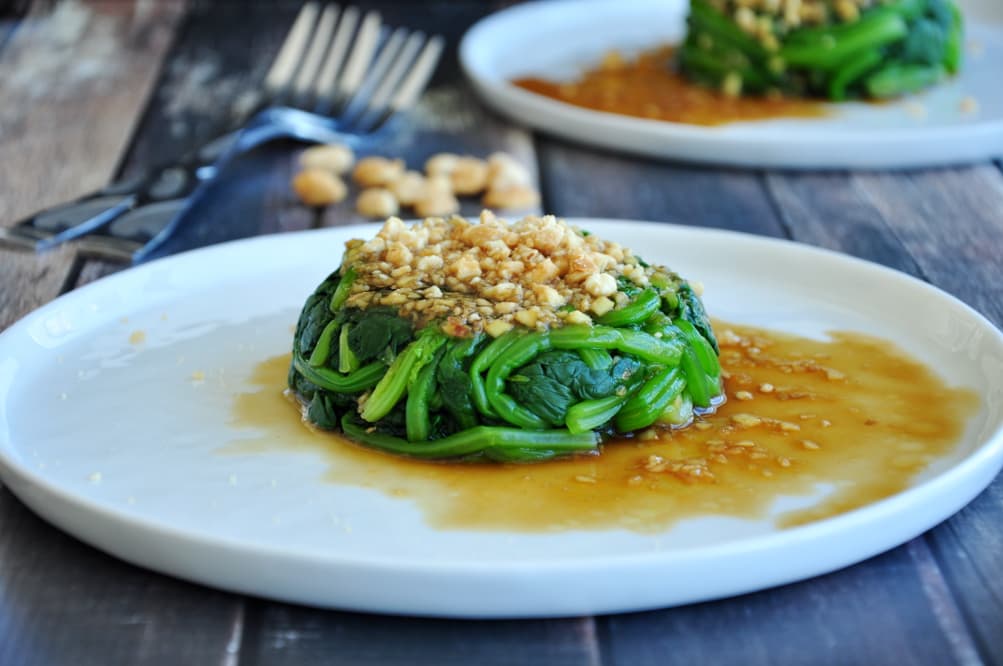 Ginger Sauce Spinach