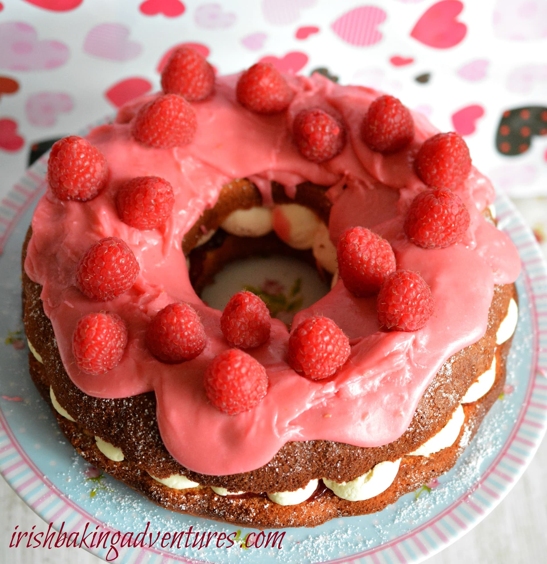 Raspberry Pink Bundt Cake