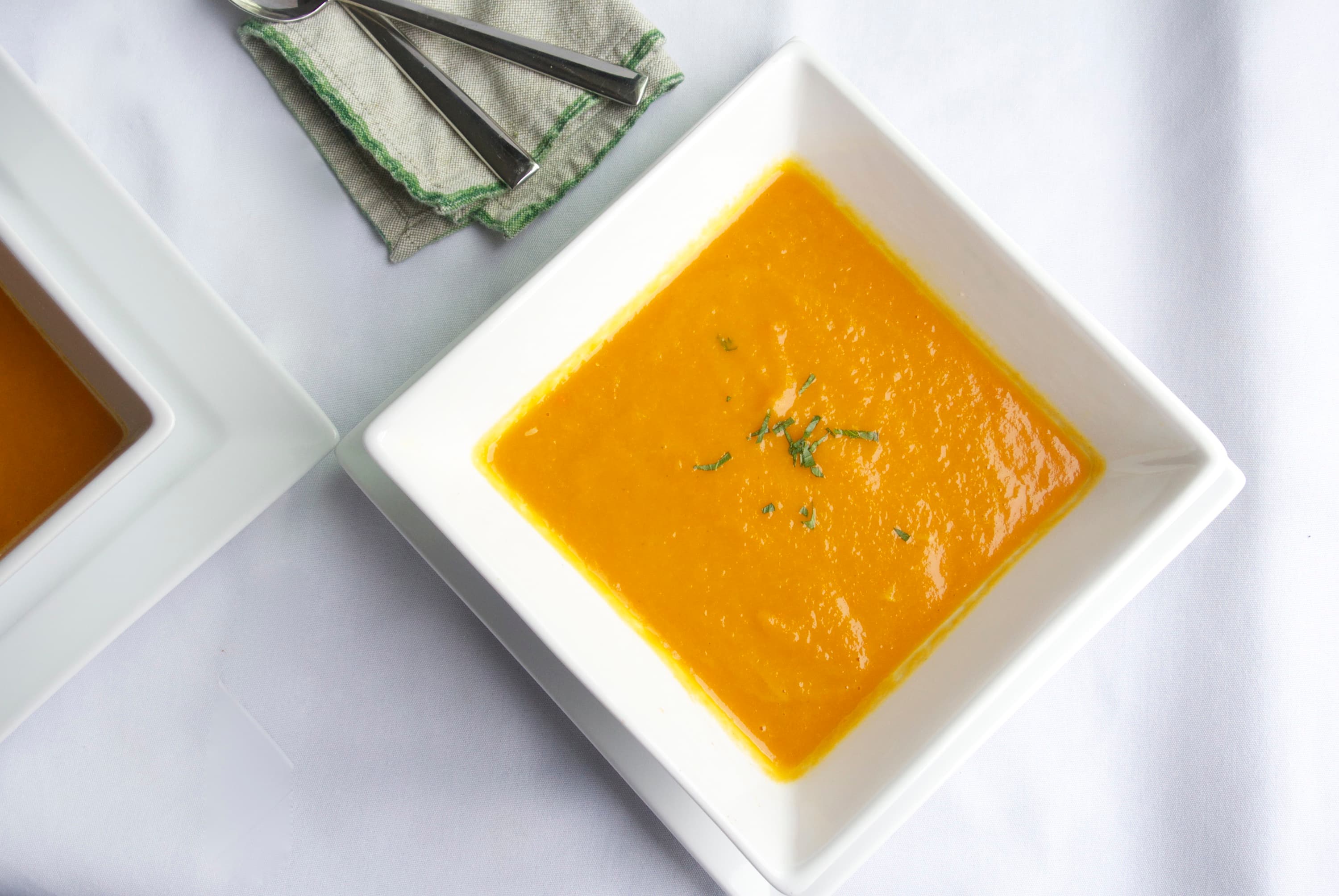 Roasted carrot ginger soup