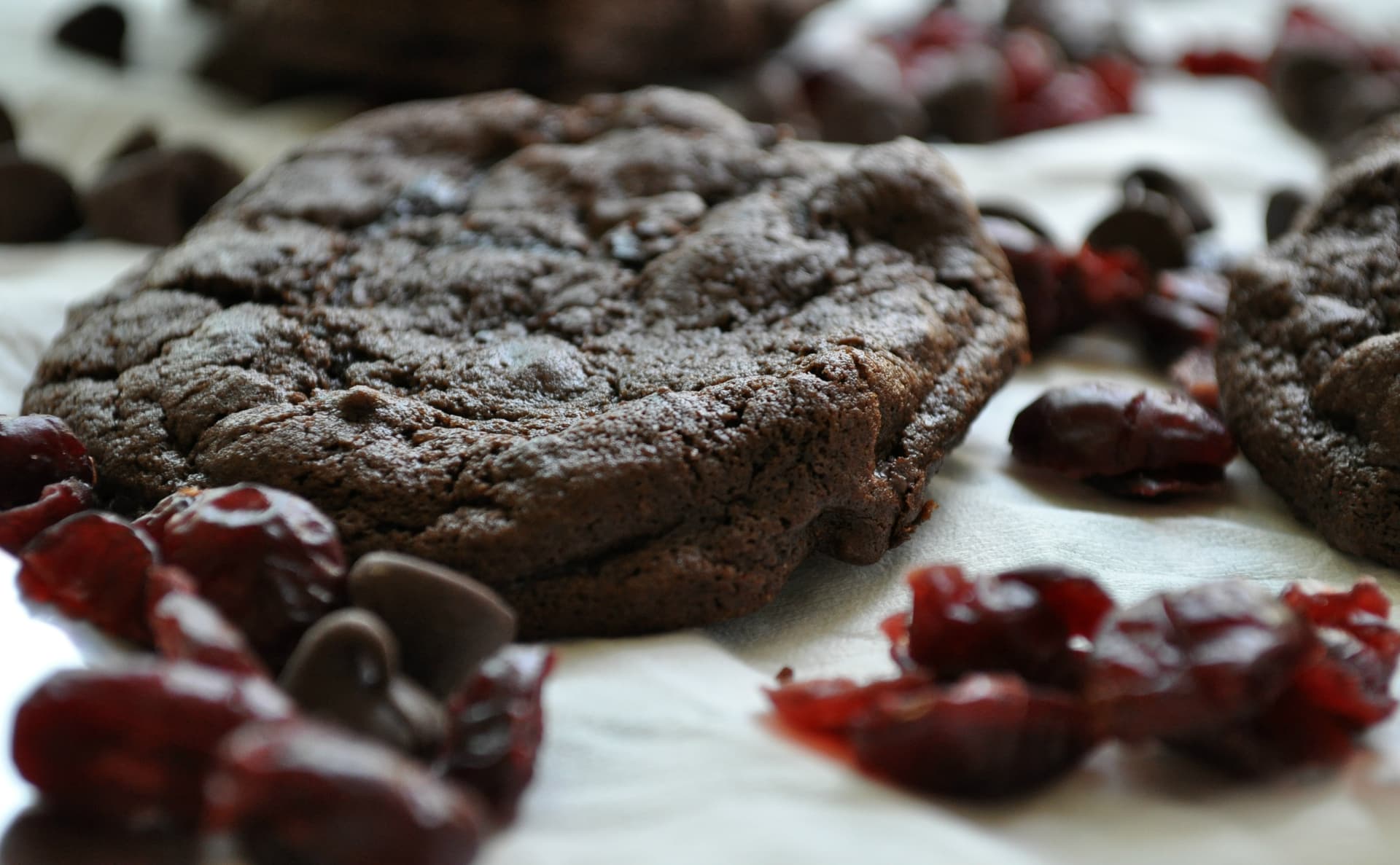Double Chocolate Cherry Cookies