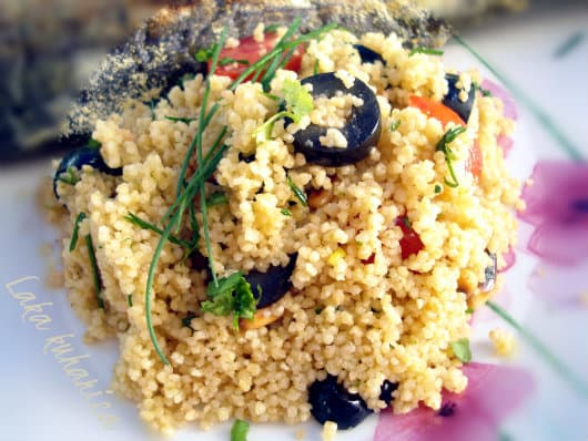 Couscous with olives