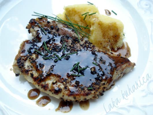 Glazed pork chops