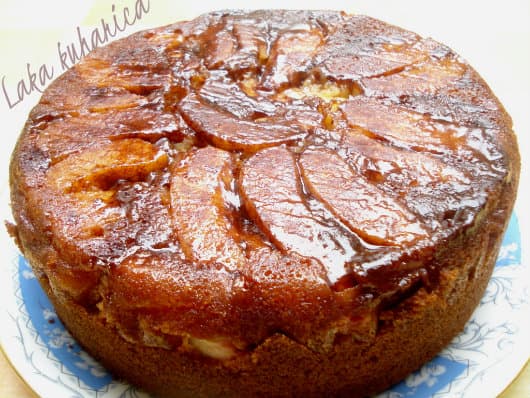 Pear-ginger upside-down cake