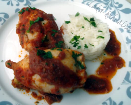 Calamari stuffed with bread crumbs, pine nuts, and capers