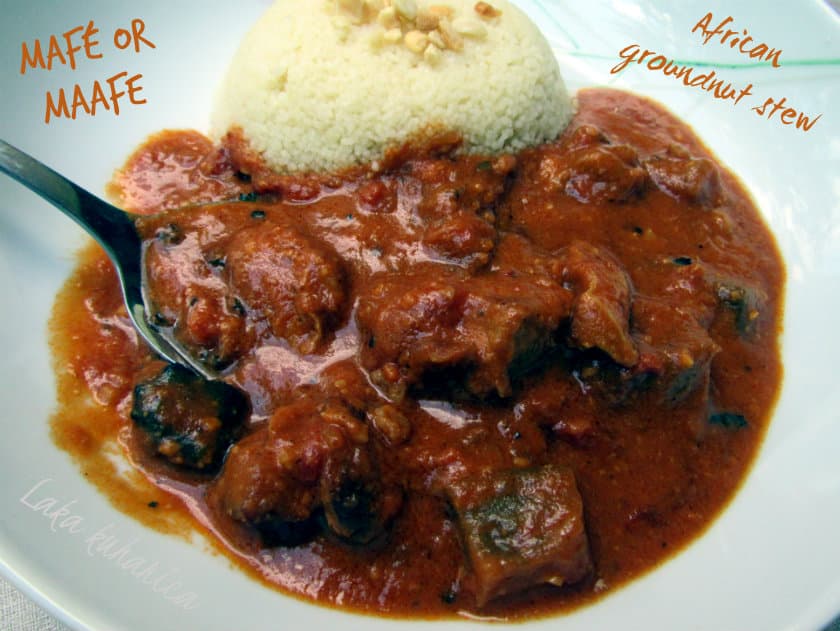 Mafé or maafe  – African groundnut stew