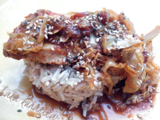 Turkey and cabbage casserole