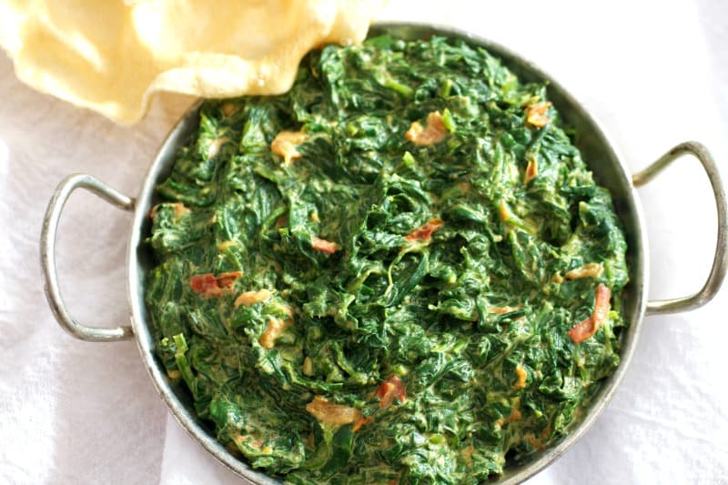 Easy Indian Creamed Spinach