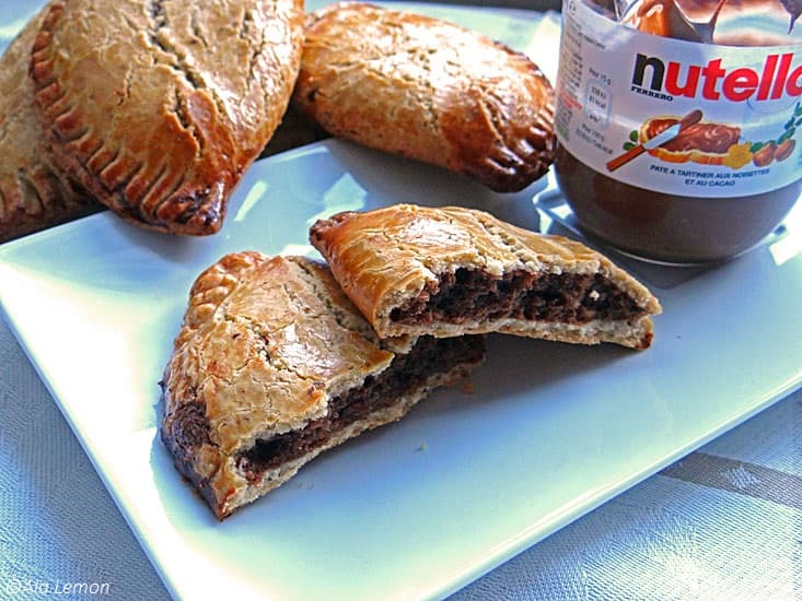 Nutella frangipane empanadas