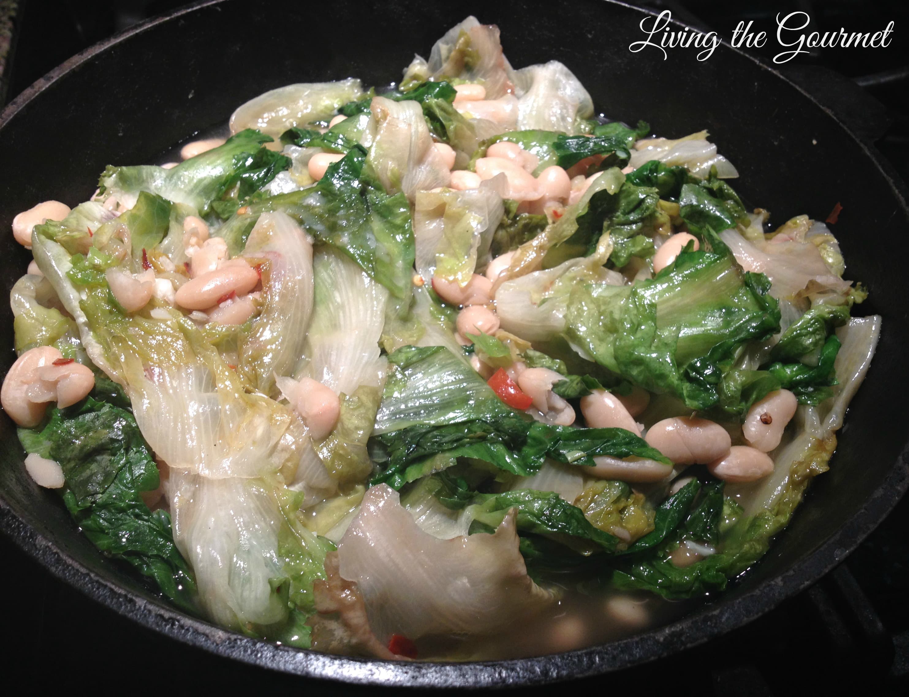 Cannellini Beans with Escarole and Spaghetti 