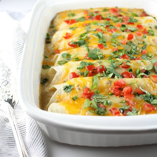 Easy Cheesy Chicken Enchiladas