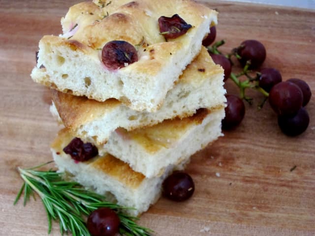 Grape and Rosemary Focaccia