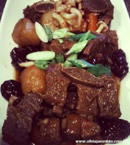 Korean Kalbi Jjim (Spicy Braised Beef Short Ribs)