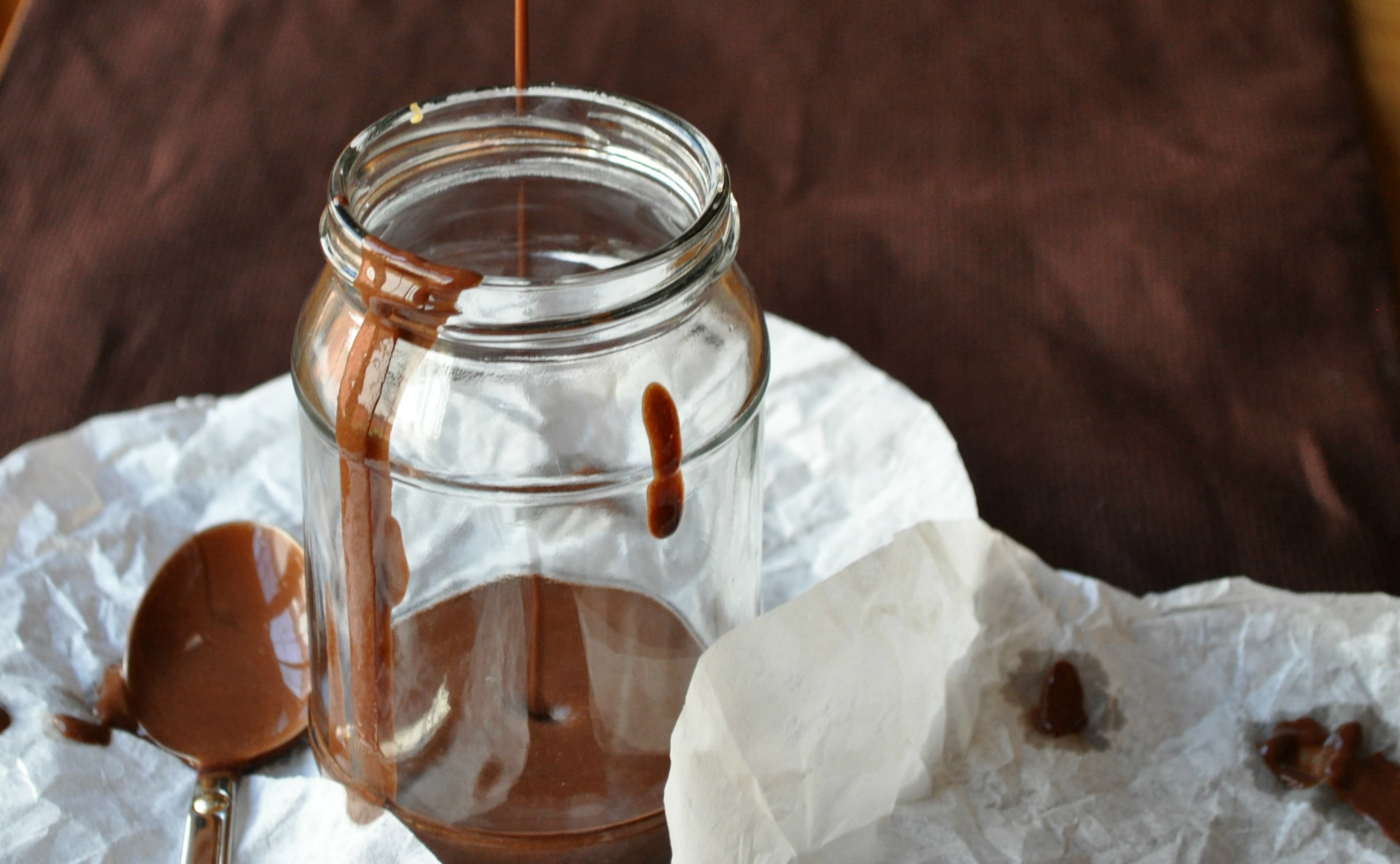 Easy Hot Fudge Sauce + Coconut + Sea Salt