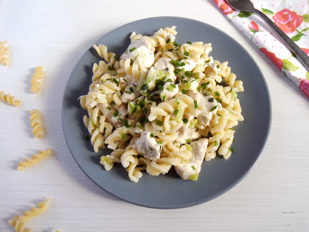 Fusilli with Chicken and Feta