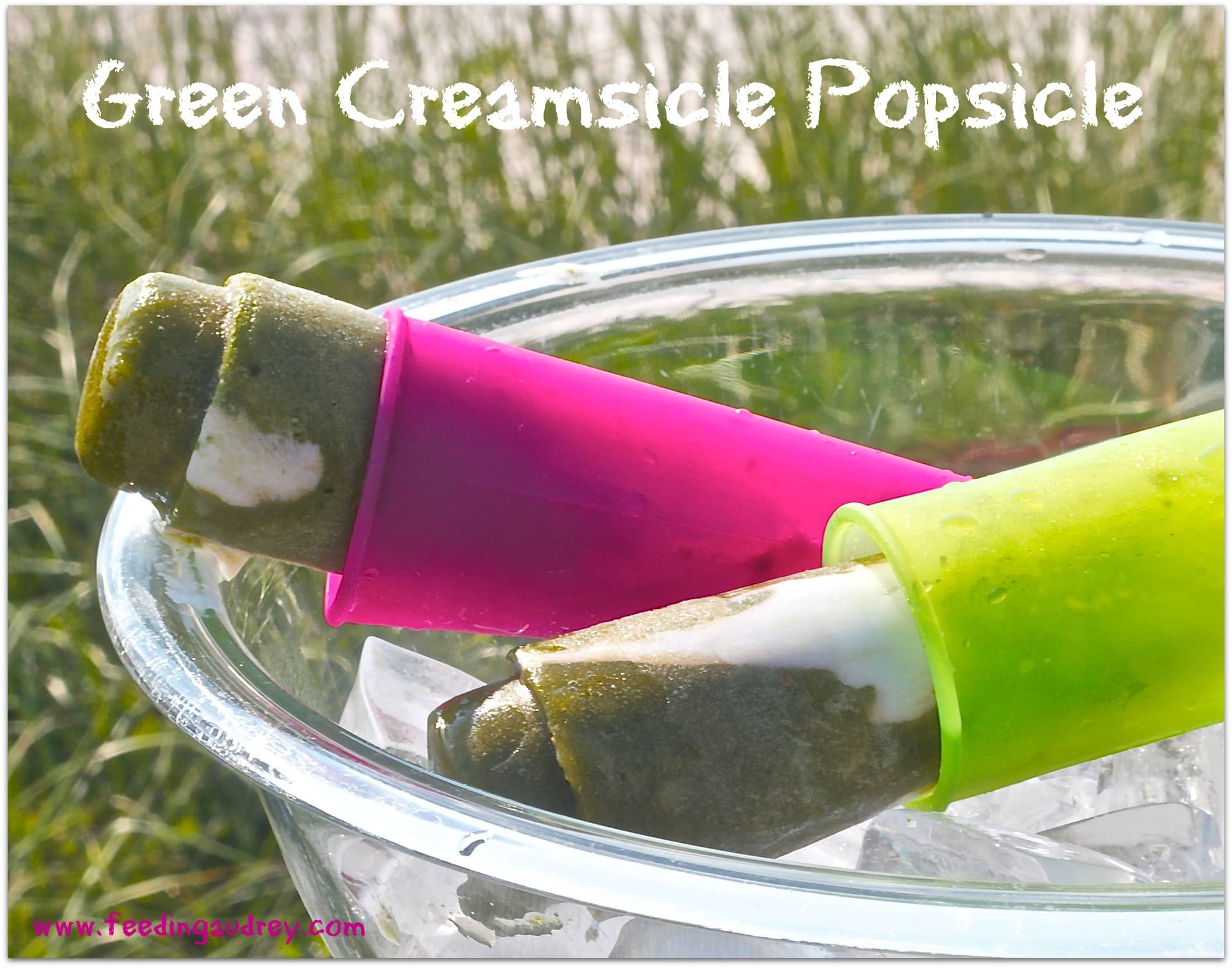 Green Creamsicle Popsicle