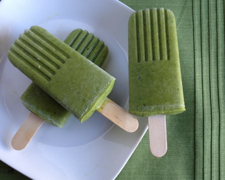 Green Monster Ice Pops