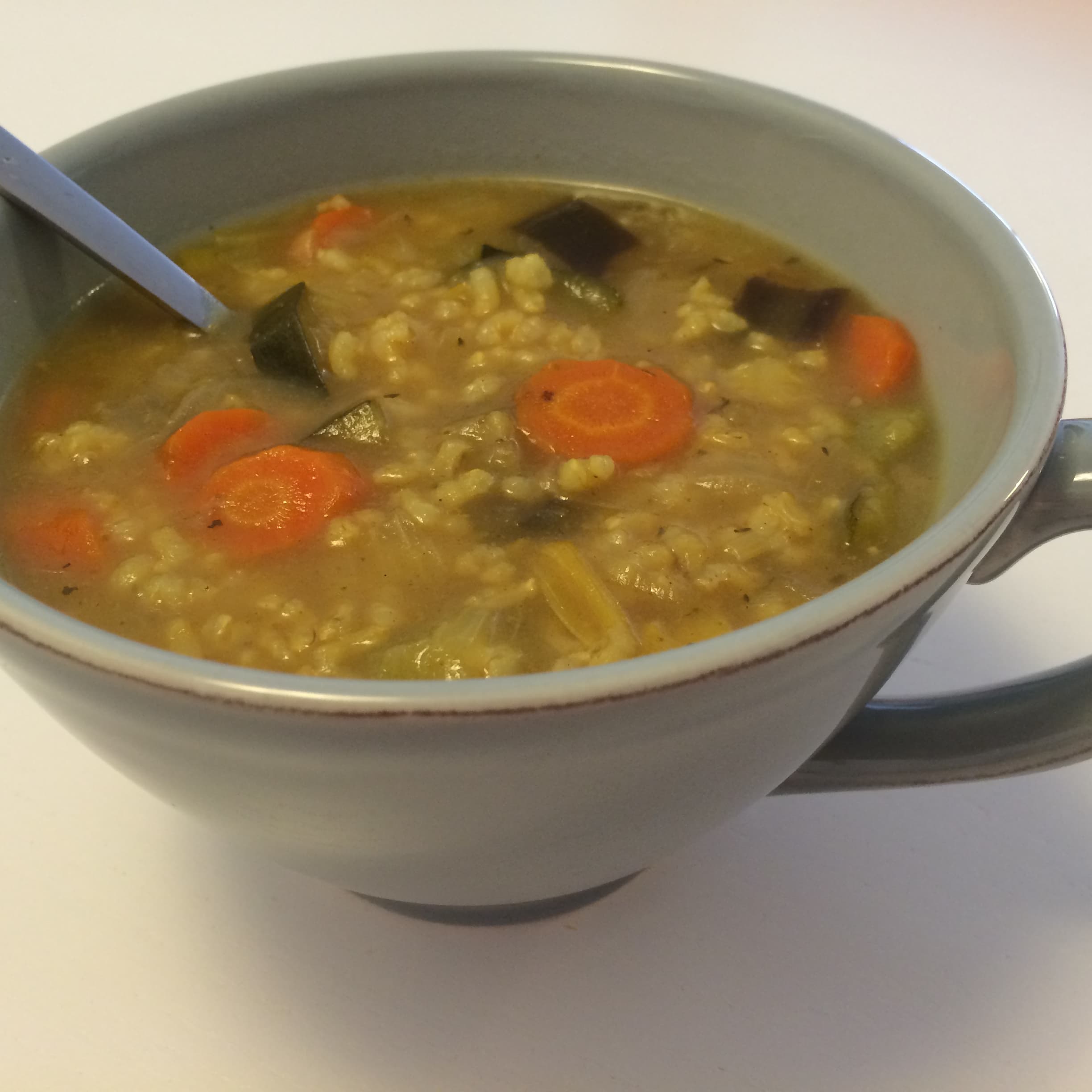 Moroccan Vegan Rice Soup