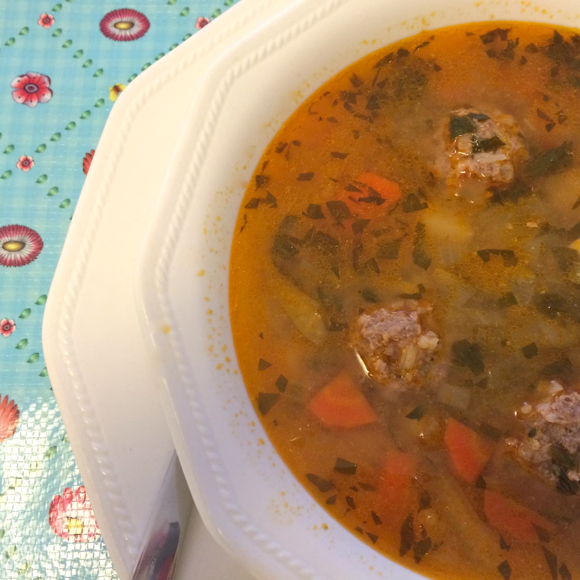 Ciorba de Perisoare - Romanina Meatball Sour Soup