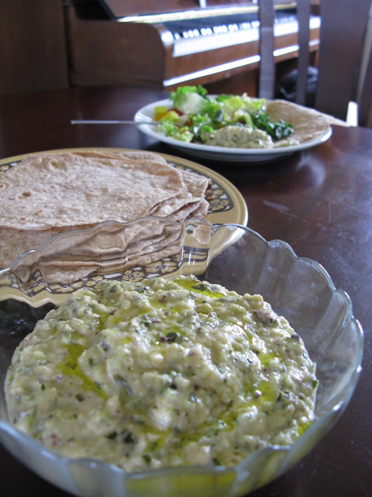 Roasted courgette (zucchini) dip
