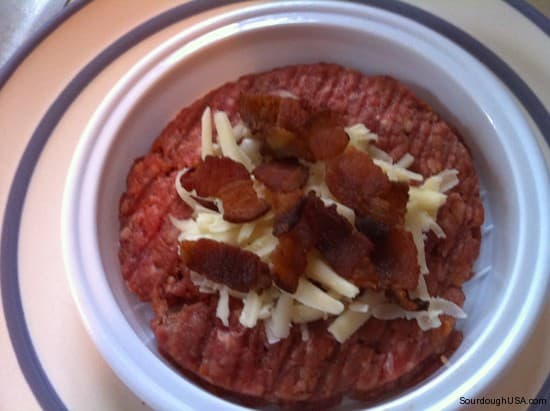 Bacon Cheddar Stuffed Hamburger