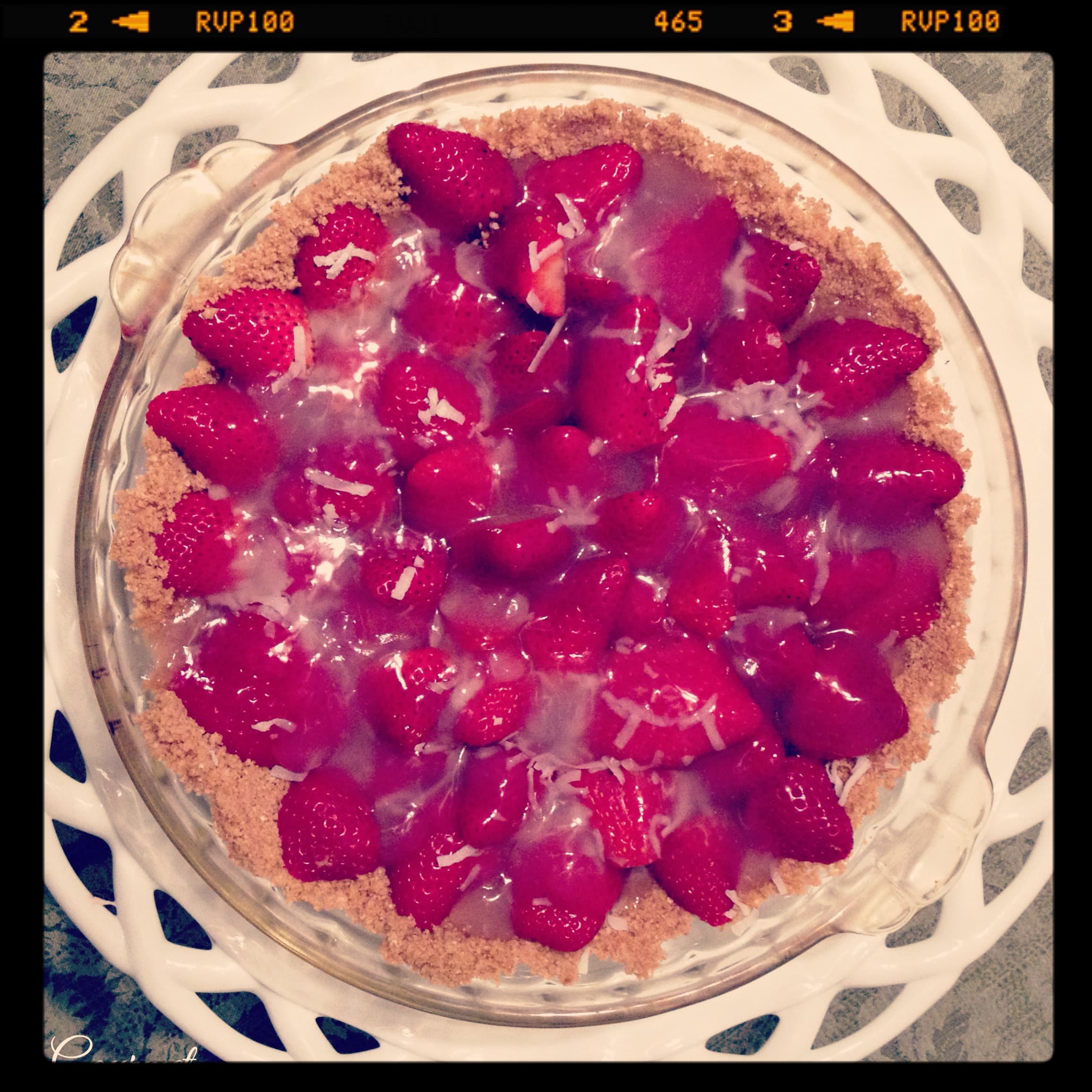 Strawberry Coconut Tart