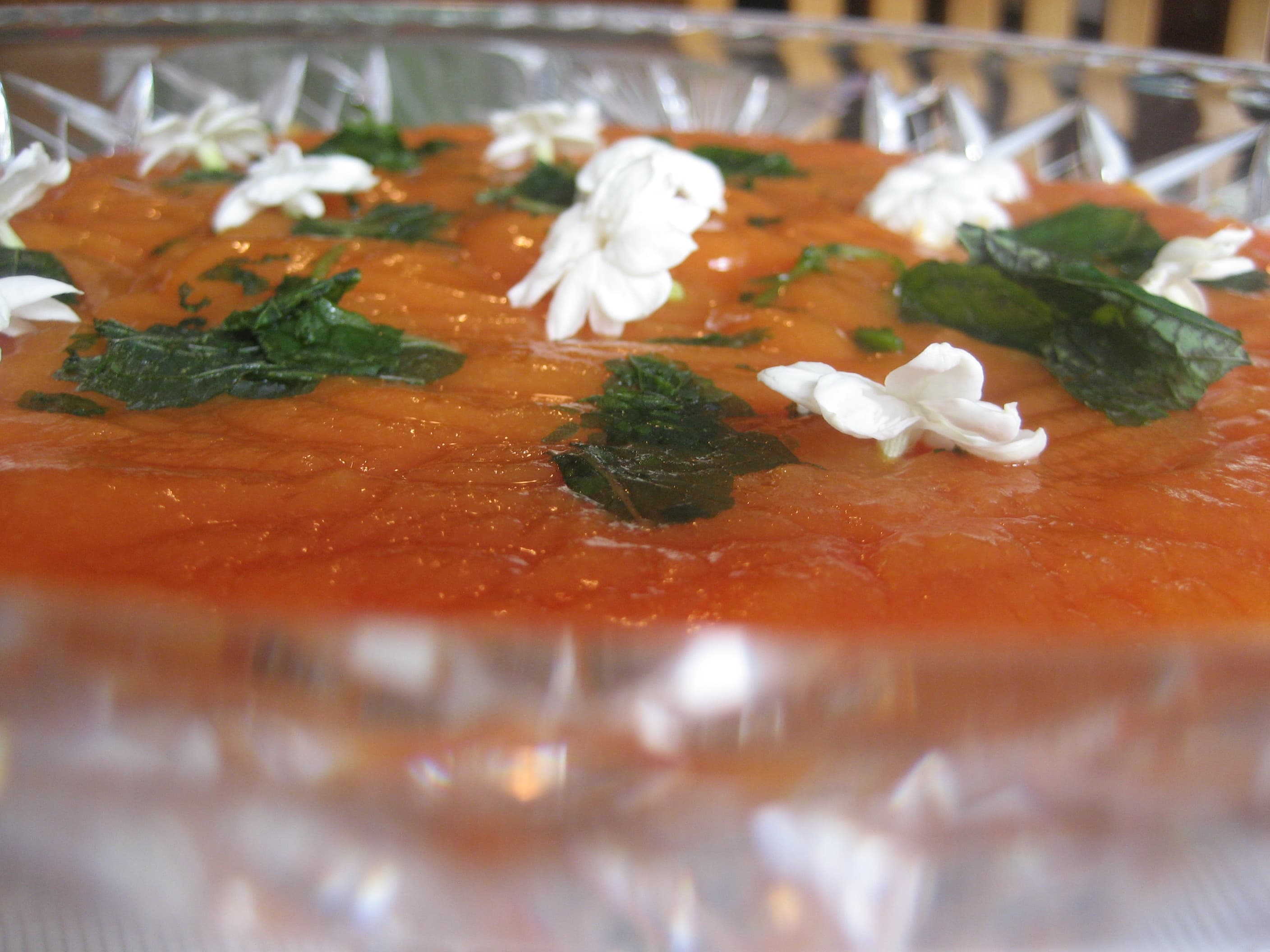 Pineapple & Papaya Soup with Jasmine