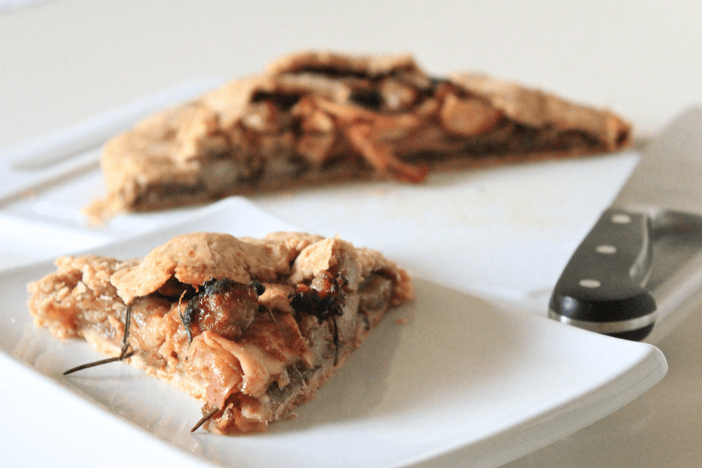 Apple Sausage Galette