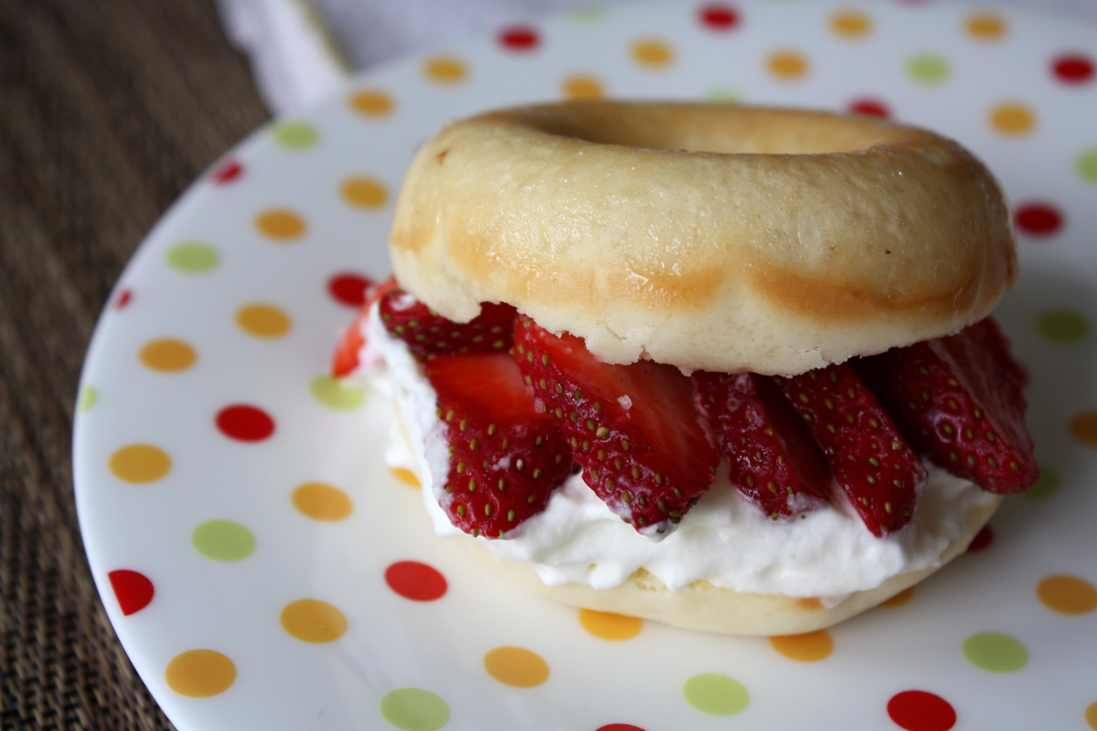 Strawberry Shortcake with Homemade Donuts