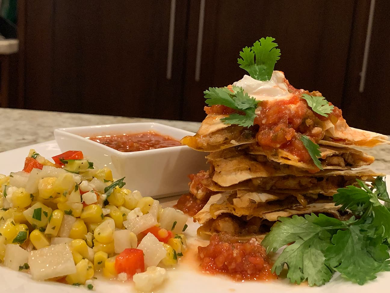 No Flip Chicken Quesadillas