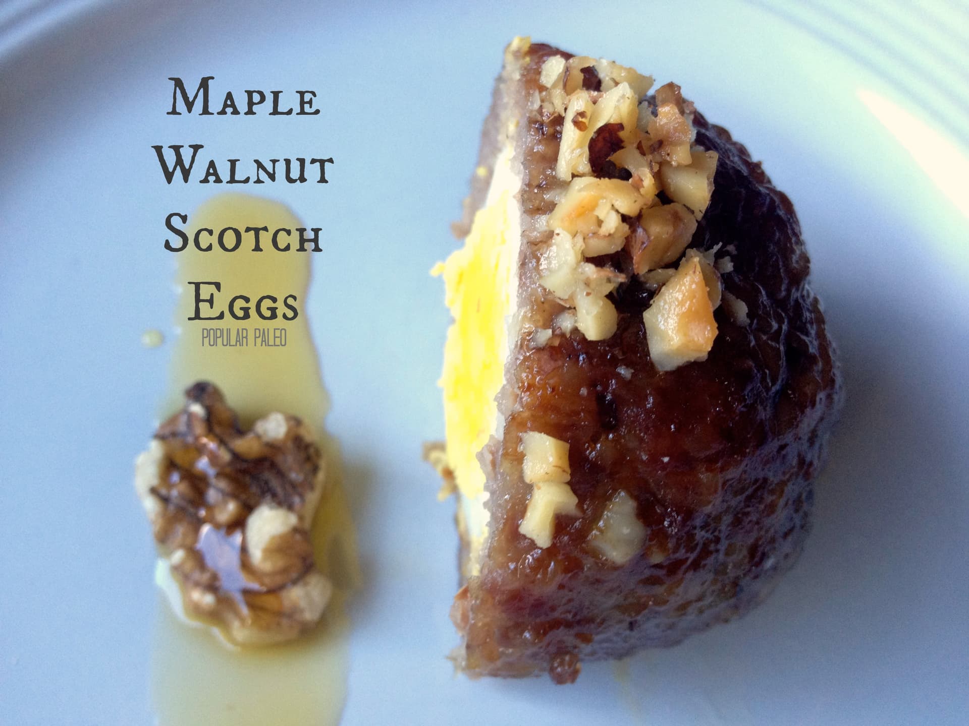 Maple Walnut Scotch Eggs