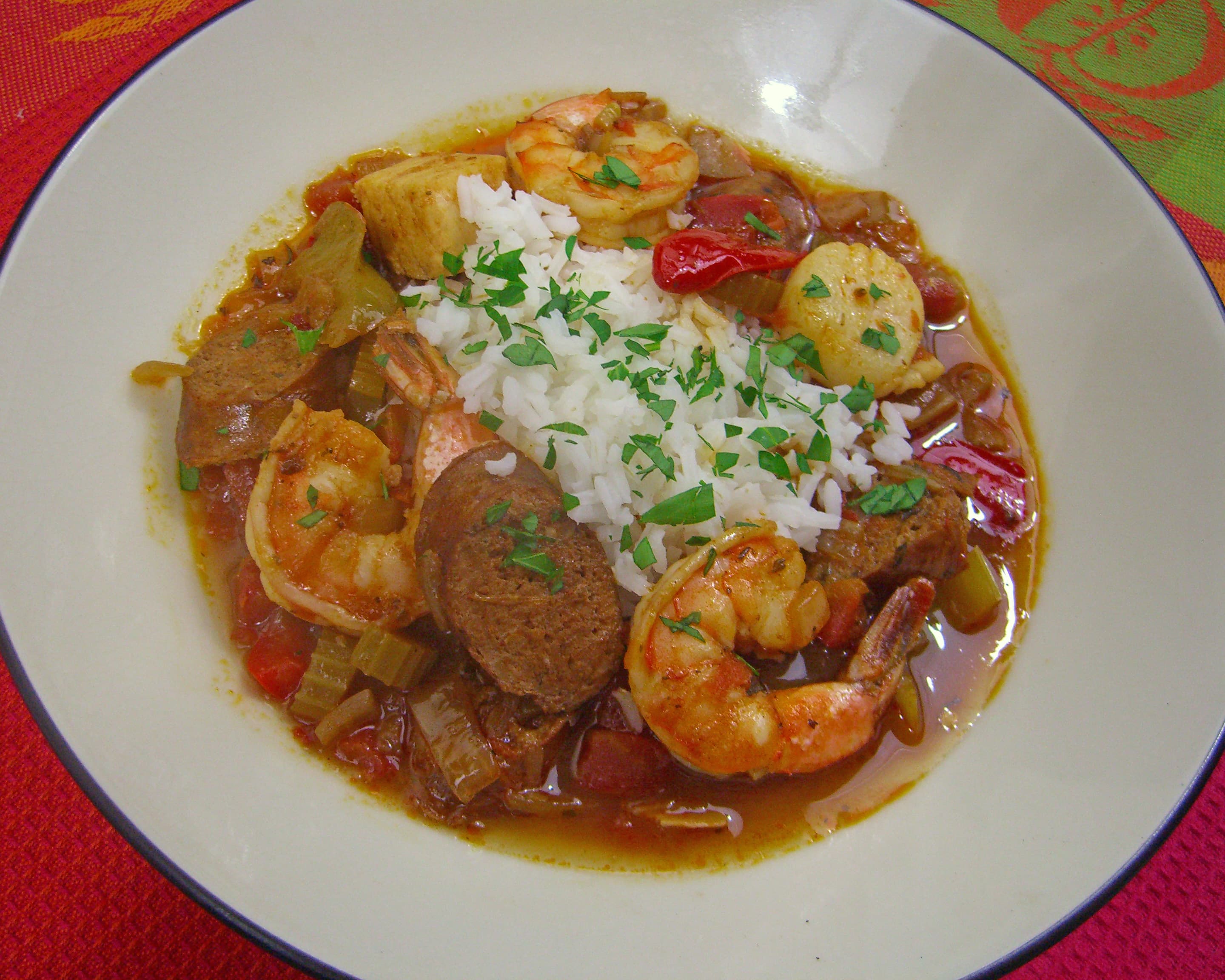 Cajun Seafood and Andouille Sausage Gumbo