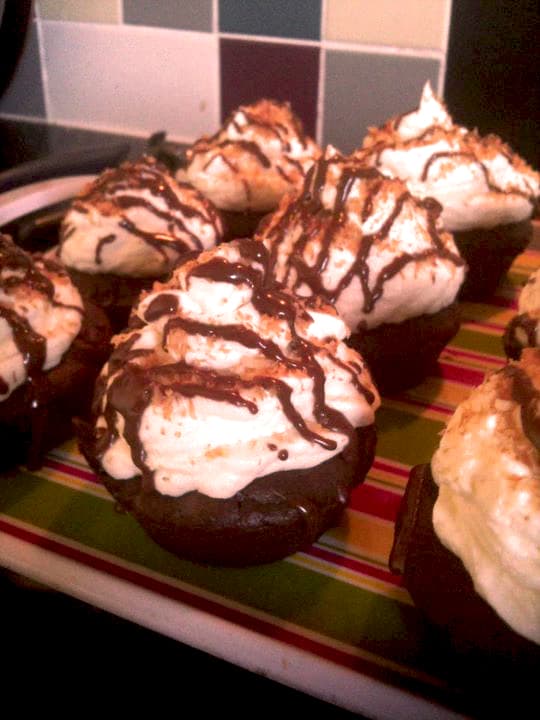 Mocha Coconut Frappuccino Cupcakes
