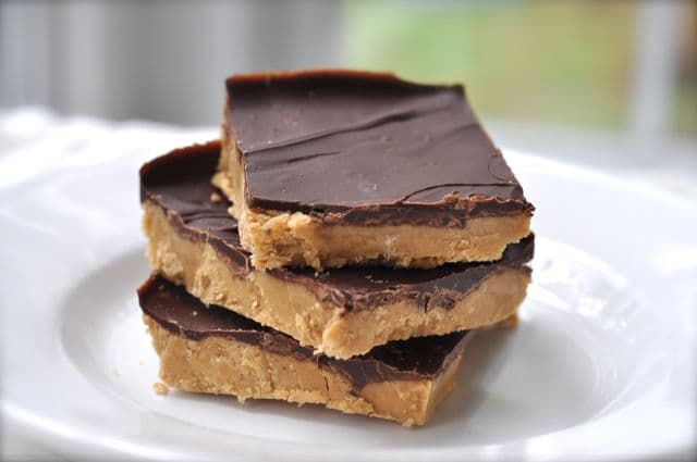 No Oven Peanut Butter Squares 