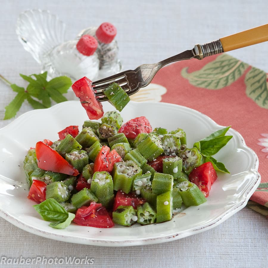 Okra Tomato Salad