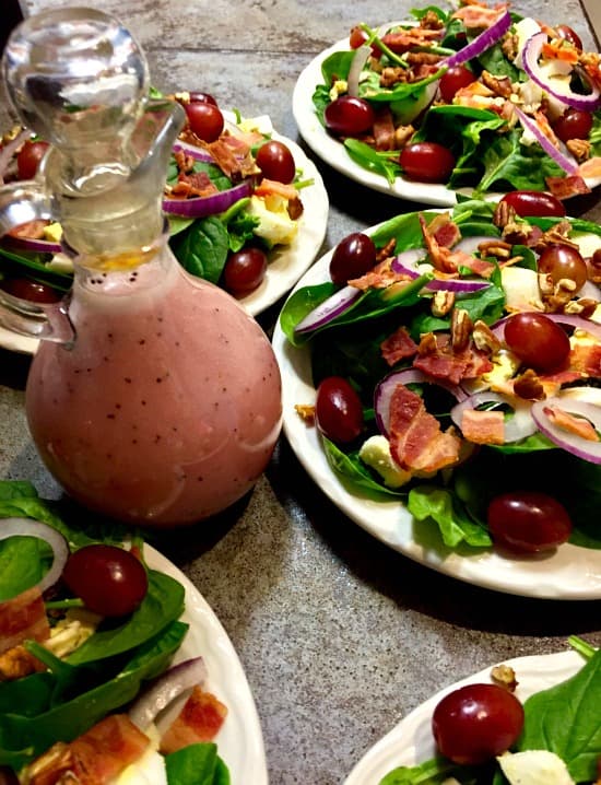 Our Favorite Spinach Salad with Poppy Seed Dressing