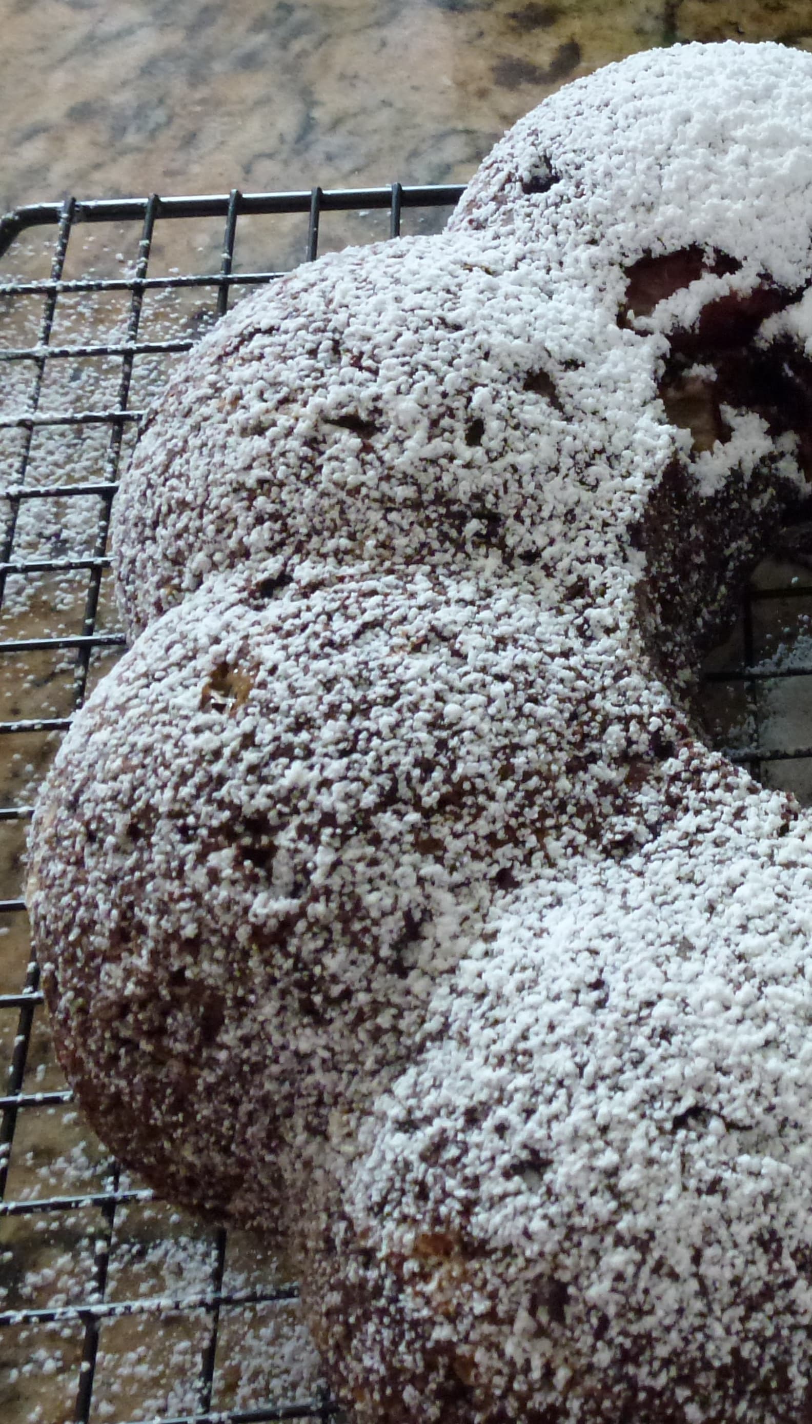 Deep Dark Chocolate Rhubarb and Strawberry Cake