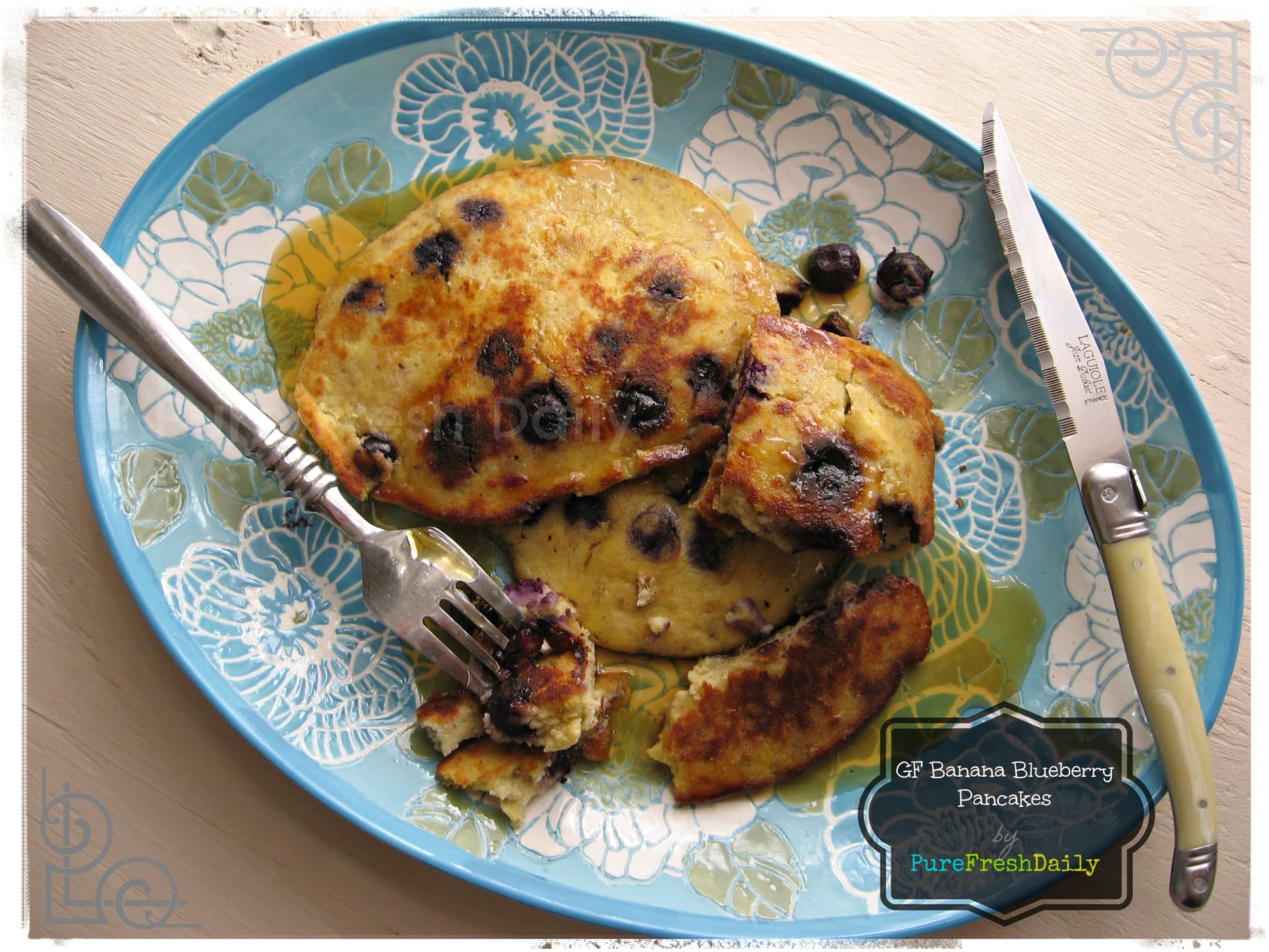 Banana Blueberry Pancakes
