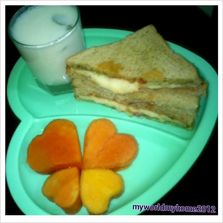 Mint Chutney Sandwich - Kids Evening Snack Combo