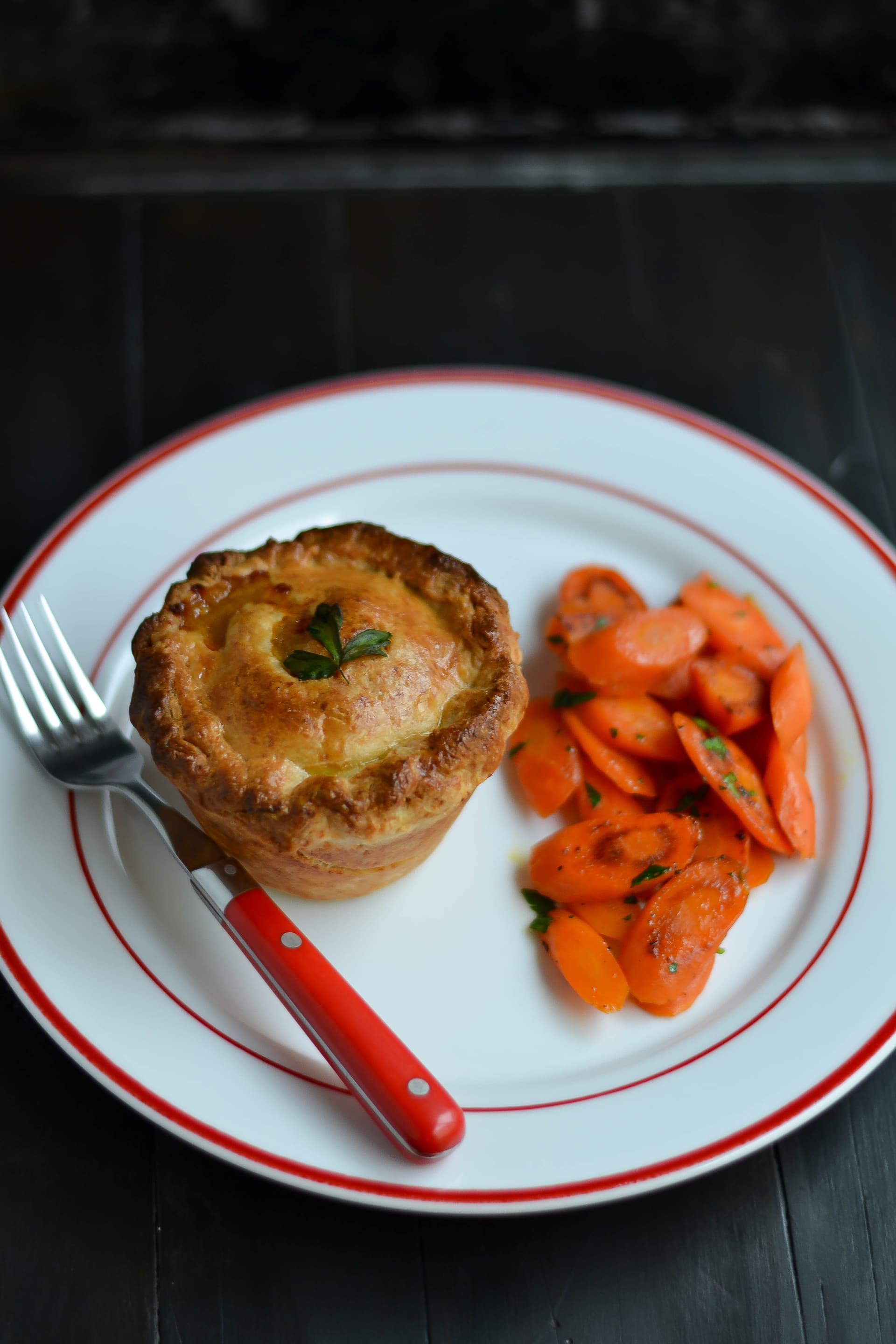 Beef Pot Pies with Irish Cheddar Crust